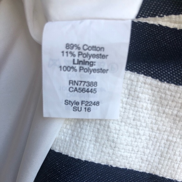 J. Crew Suiting striped short-sleeve midi dress - Picture 5 of 5